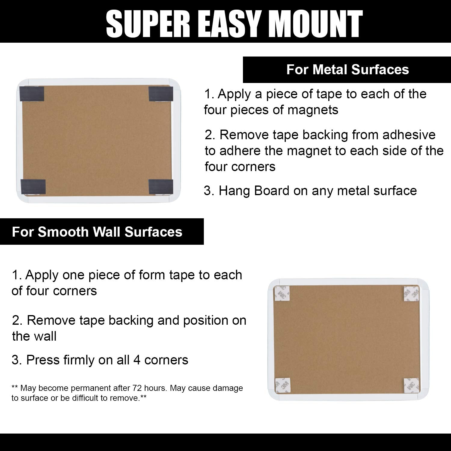 Locker Magnetic Dry Erase Board 5 X 7 w/ Marker