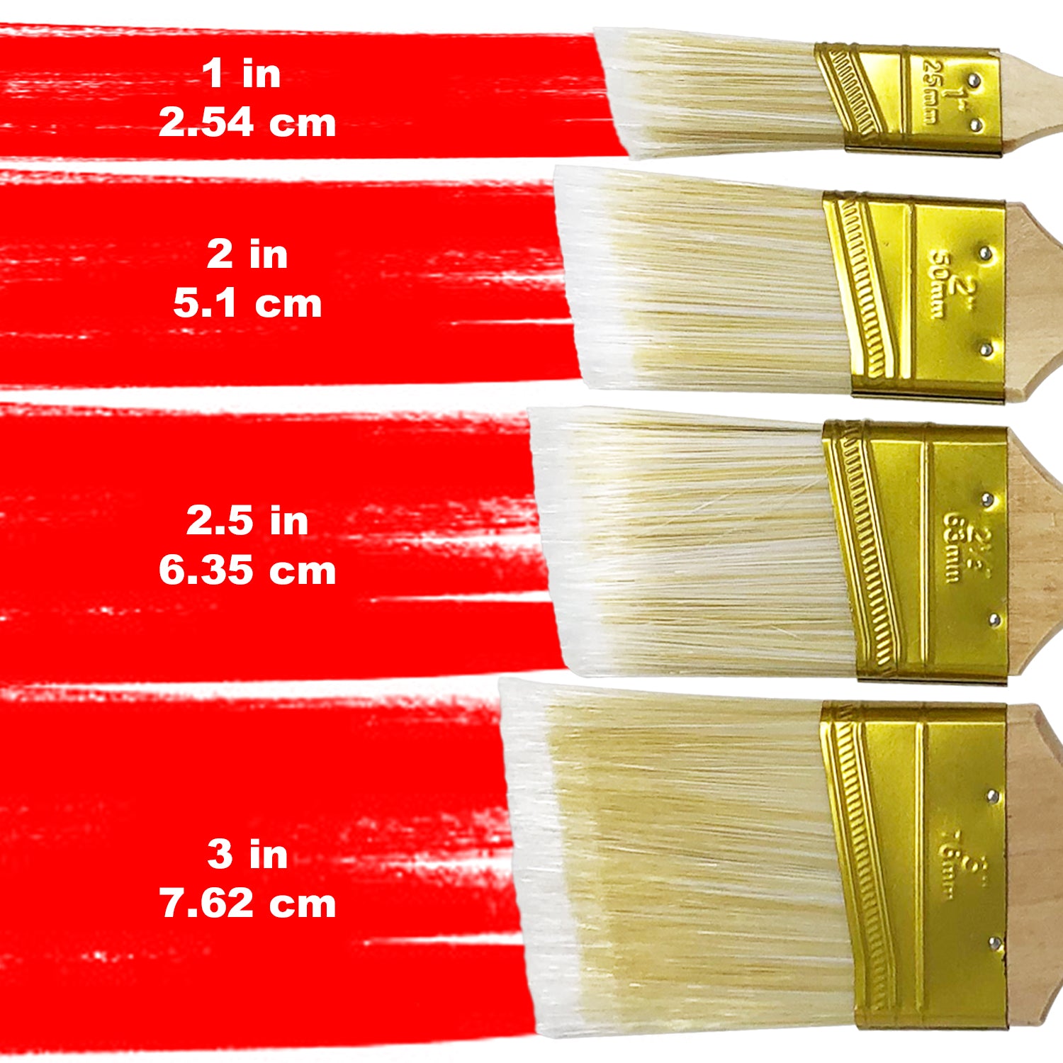 Paint Brush Household Paint Brushes Stain Brushes for Furniture 3inch 5.1cm  Bristles 