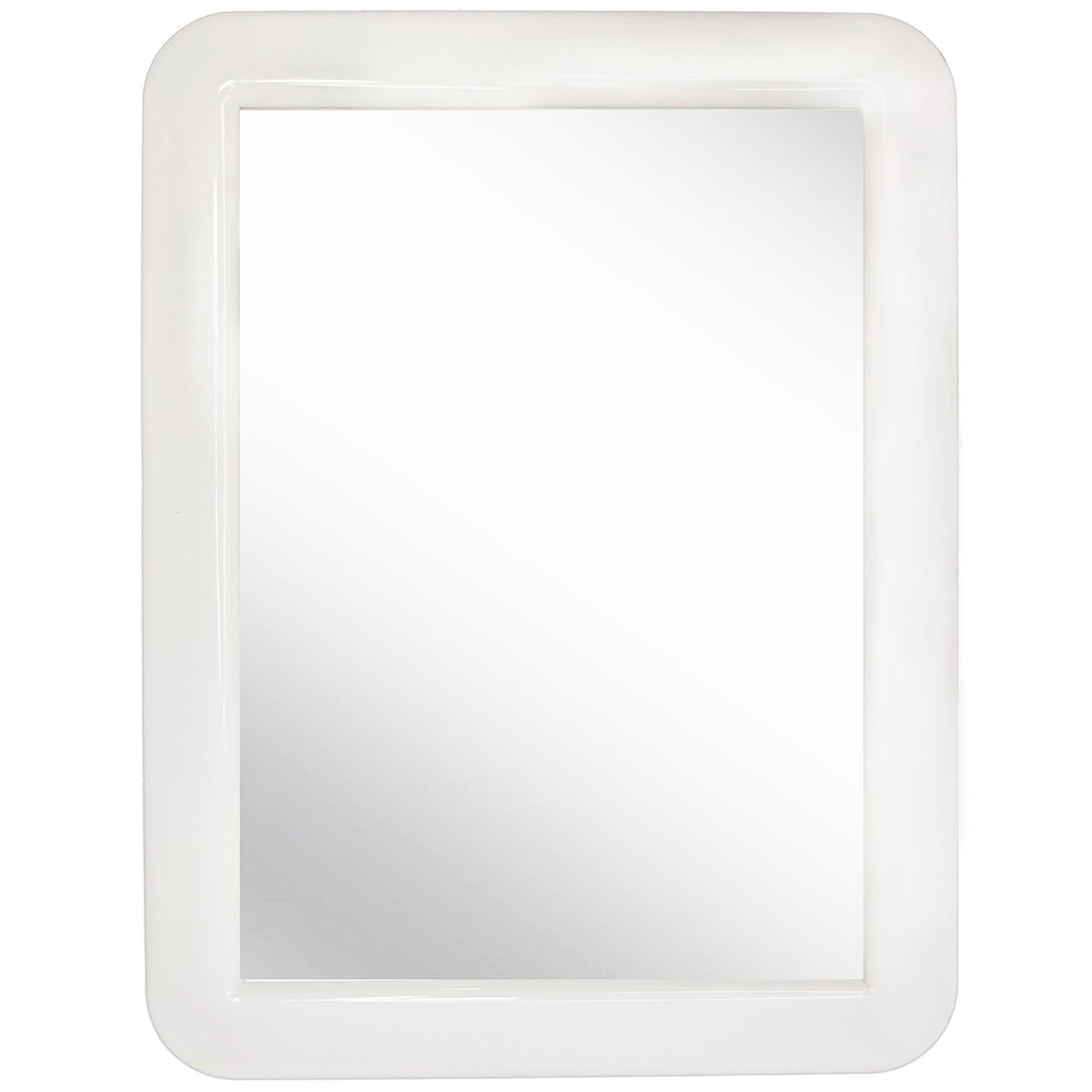 Cerem Magnetic Locker Mirror, White 5 inch x 7 inch - Real Glass Make-Up Mirror - Locker Accessory for School, Home, Gym, Office, Size: 5 x 7